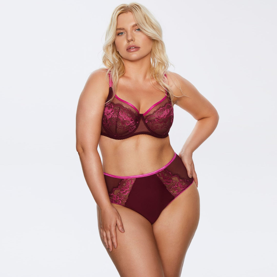 Kinga Love Promise Sheer Mesh Full Figure Lace Bra — view 3