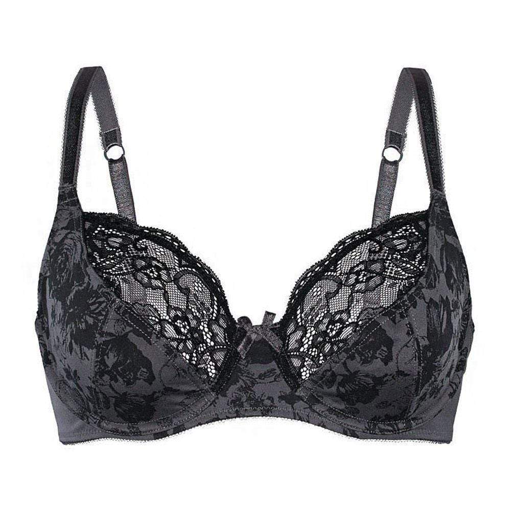Sassa Charming Floral Semi Sheer Lace Demi Bra — view 3