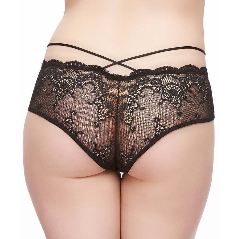 Strappy Lace Cheeky Panty Fleurt Velvet Crush — view 2