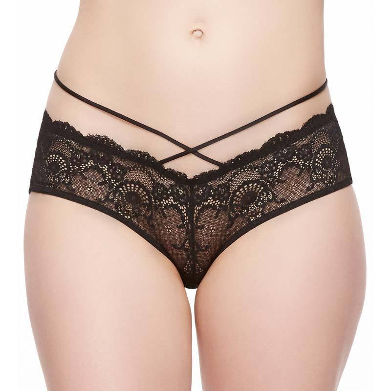 Strappy Lace Cheeky Panty Fleurt Velvet Crush — view 3