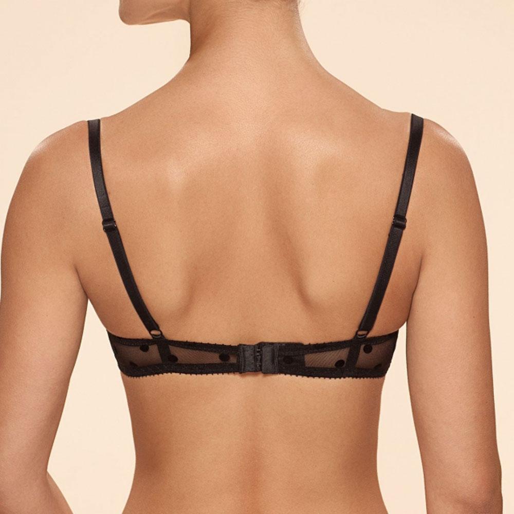 Ajour Capriccio Sheer Polka Dot Demi Bra — view 3
