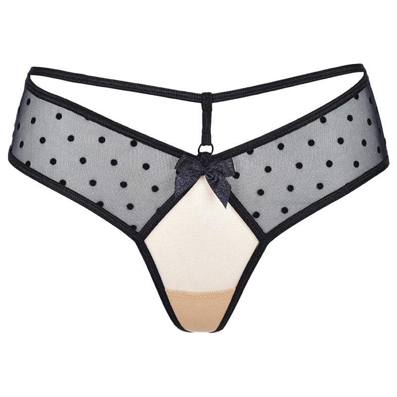 Axami Seductive Dots Sheer String Thong Panty — view 3