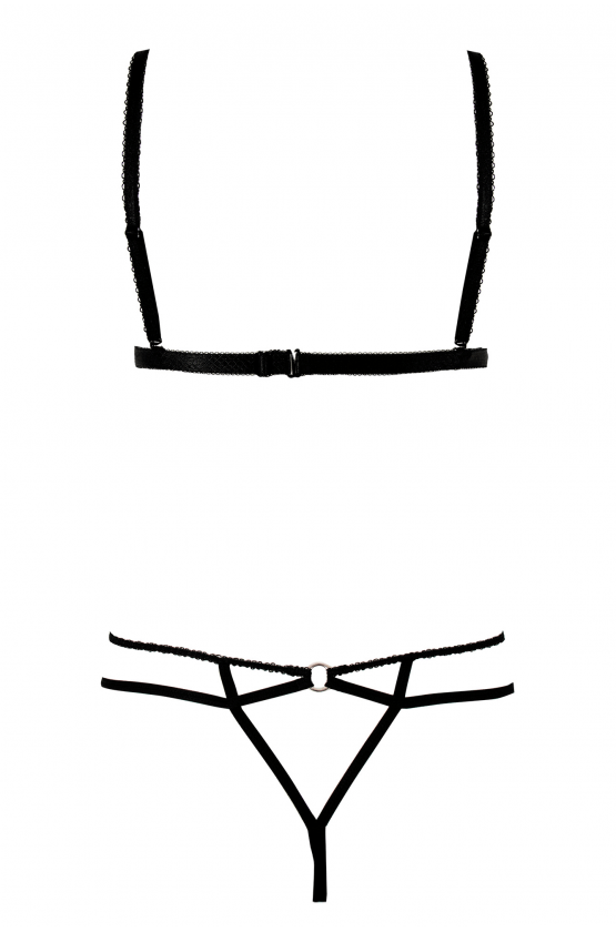 Anais Alcyone Strappy Triangle Bra & String Panty Set — view 4