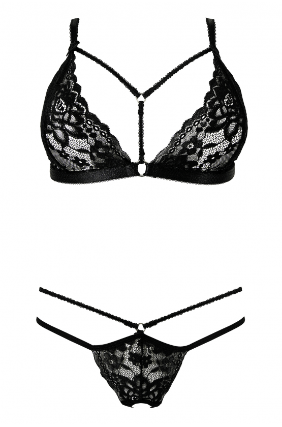 Anais Alcyone Strappy Triangle Bra & String Panty Set — view 3