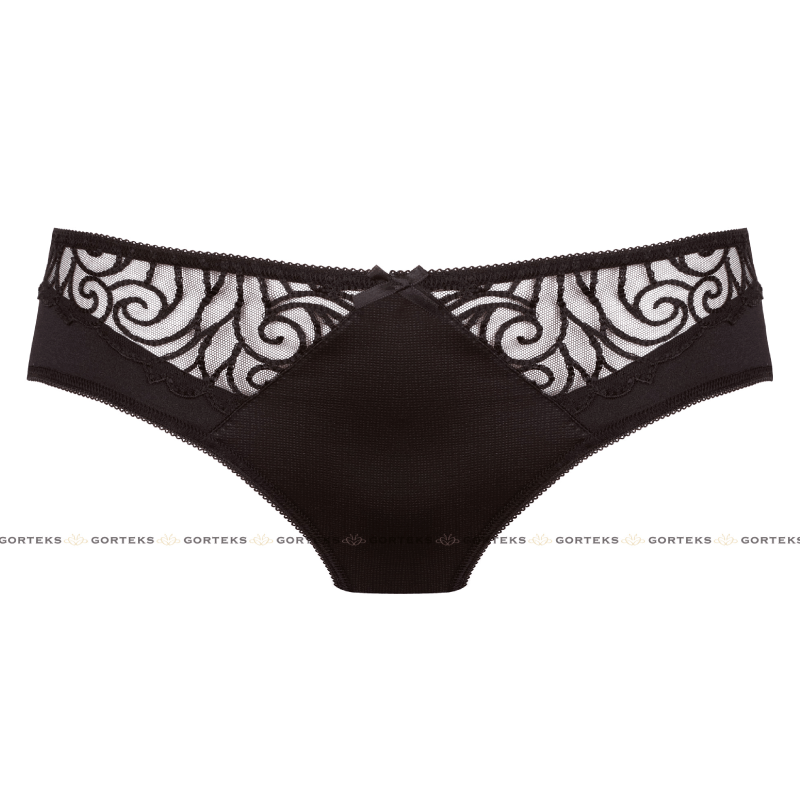 Gorteks Onyx Sheer Embroidered Bikini Panty — view 3