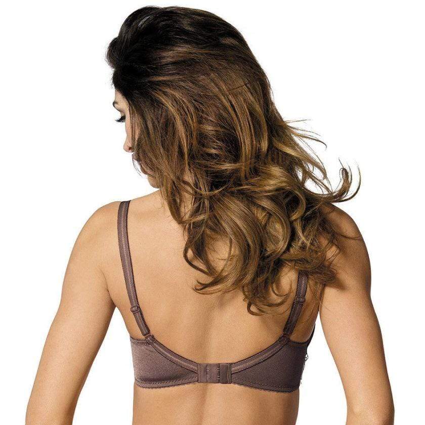 Gorteks Pamela Mocha Sheer Mesh Balconette Bra — view 3