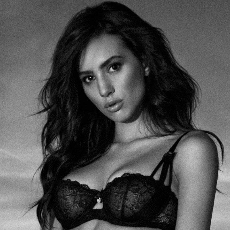 Orhideja Stunner Sheer Lace Balconette Bra — view 3
