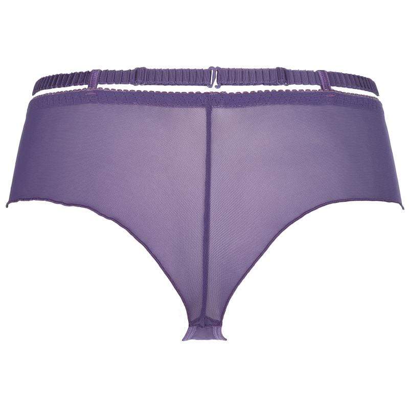 Axami Miami Vibe Purple Sheer Lace Brazilian Thong Panty — view 4
