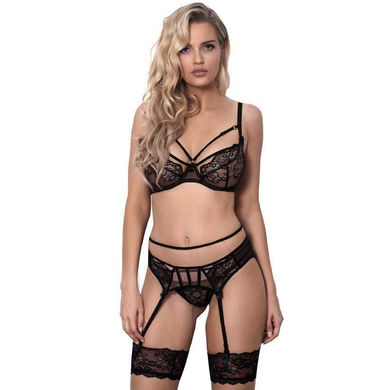 Axami Miami Vibe Sheer Lace Garter Belt — view 5