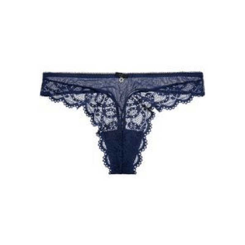 Sheer Lace Thong Panty Montelle Twilight — view 3