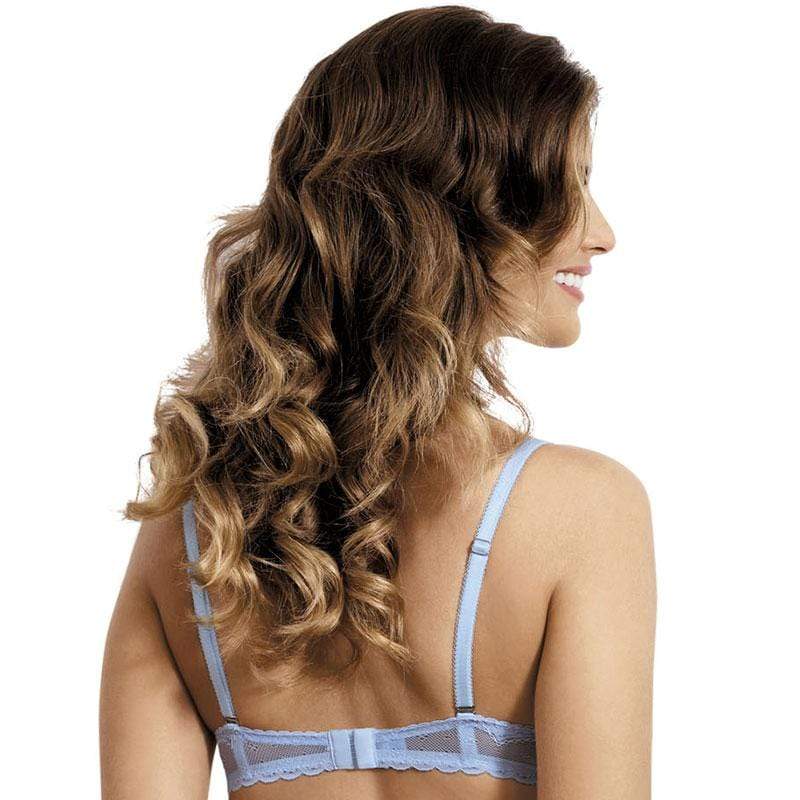 Kinga Nubi Sheer Lace Triangle Plunge Bra — view 3