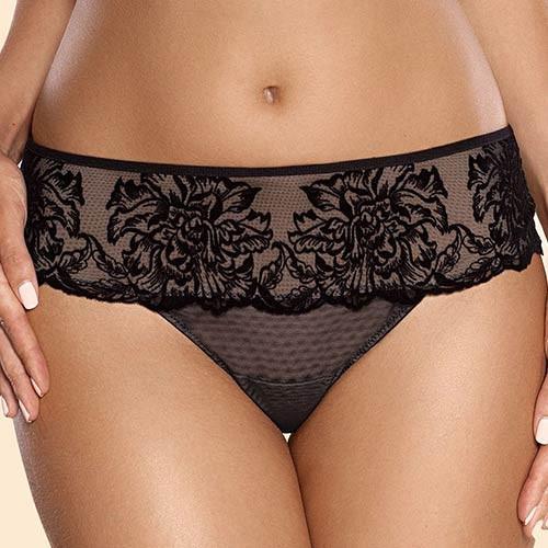 Ajour Adagio Sheer Mesh Thong Panty — view 3