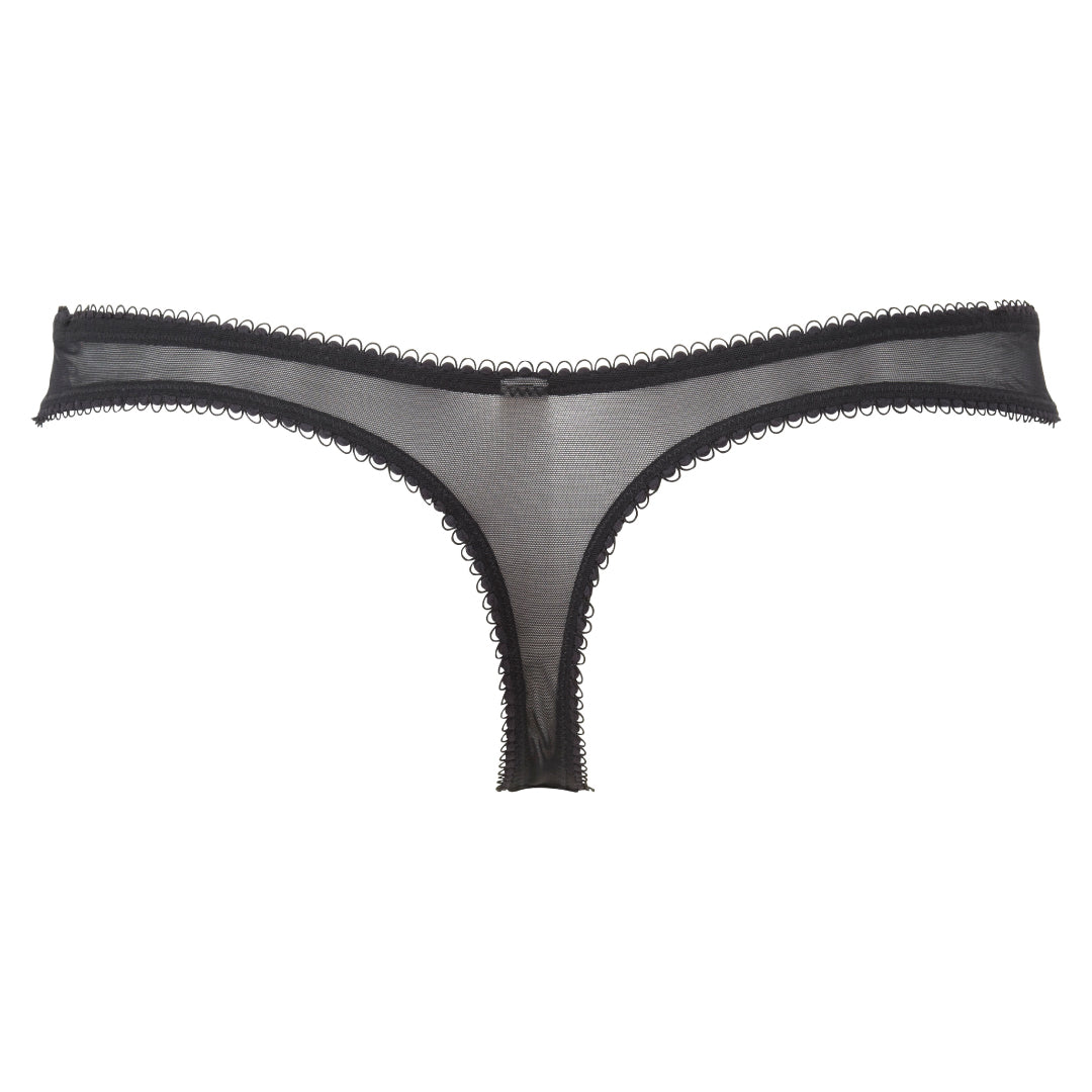 Gossard Superboost Lace Black Sheer Thong Panty — view 4