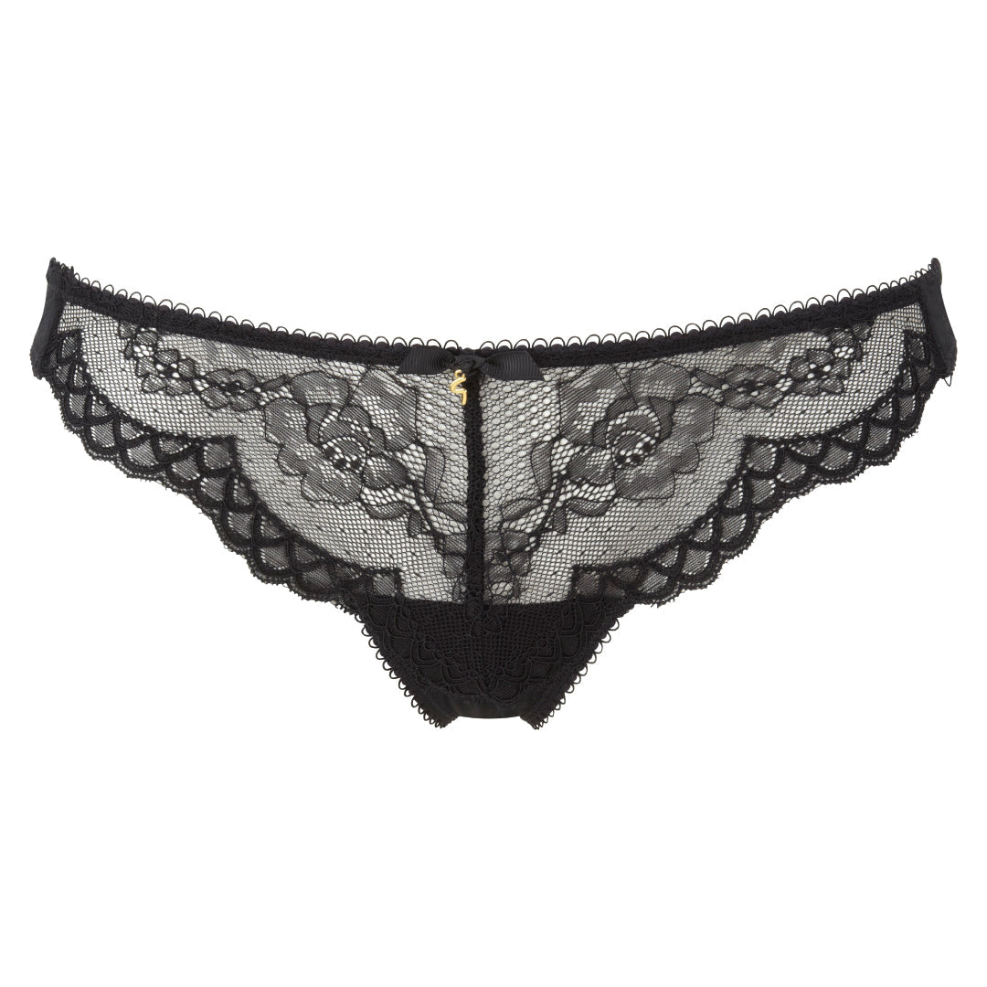 Gossard Superboost Lace Black Sheer Thong Panty — view 3