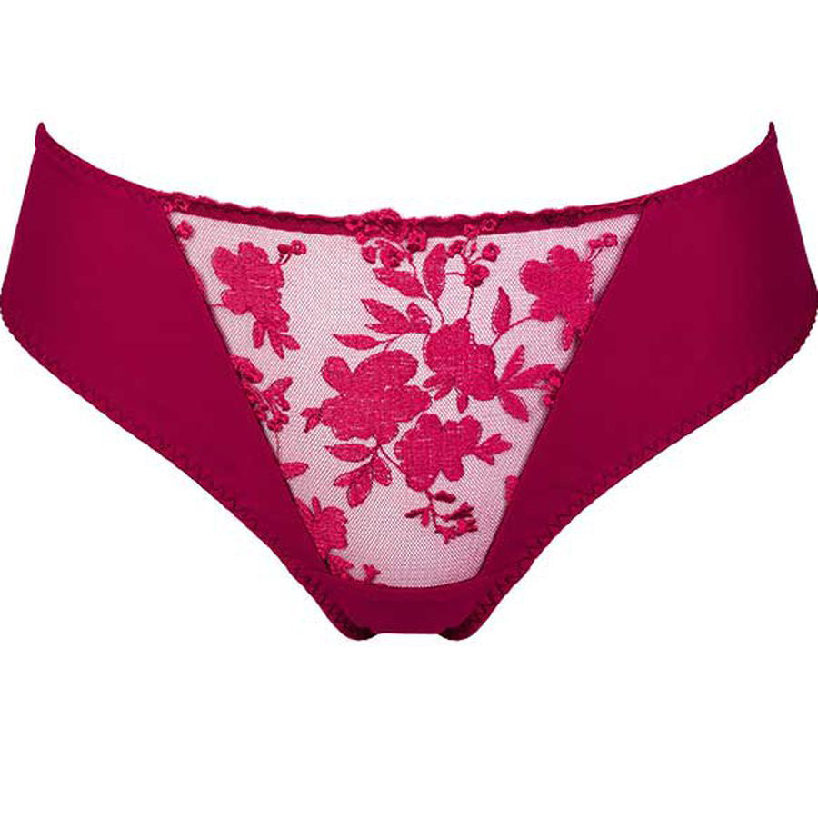 Semi Sheer Thong Panty Tango Red — view 5
